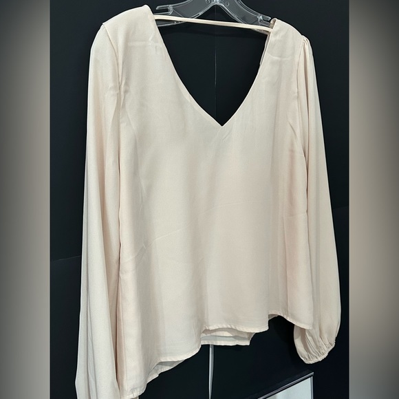 Lulu’s Stylish & Sincere Beige Long Sleeved Top - Picture 14 of 14
